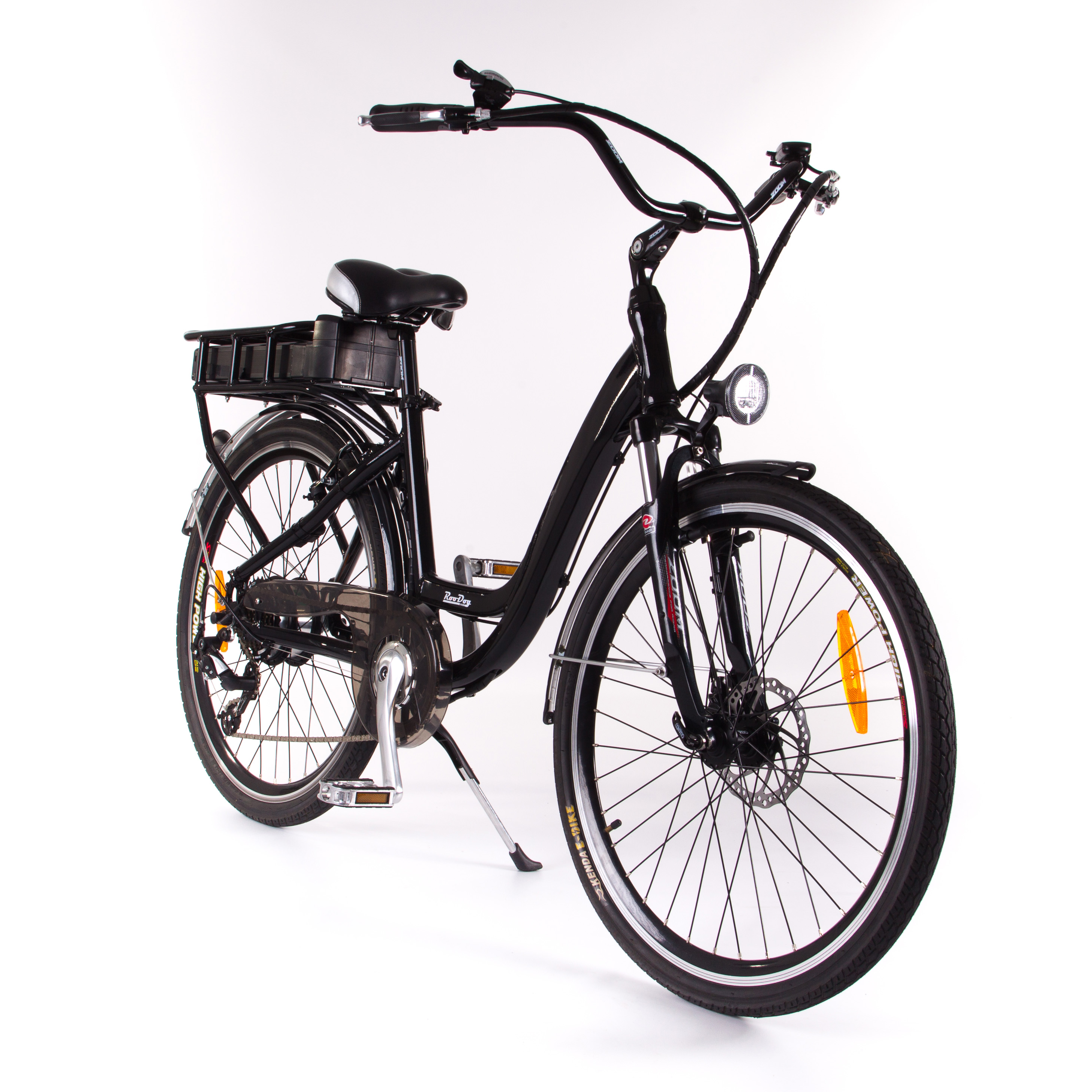 RooDog Chic electric bike in glossy black side view