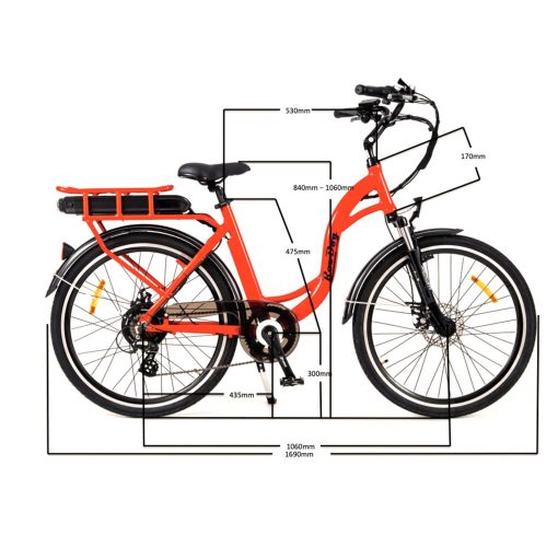 RooDog Chic Grande Low Step Ebike Red